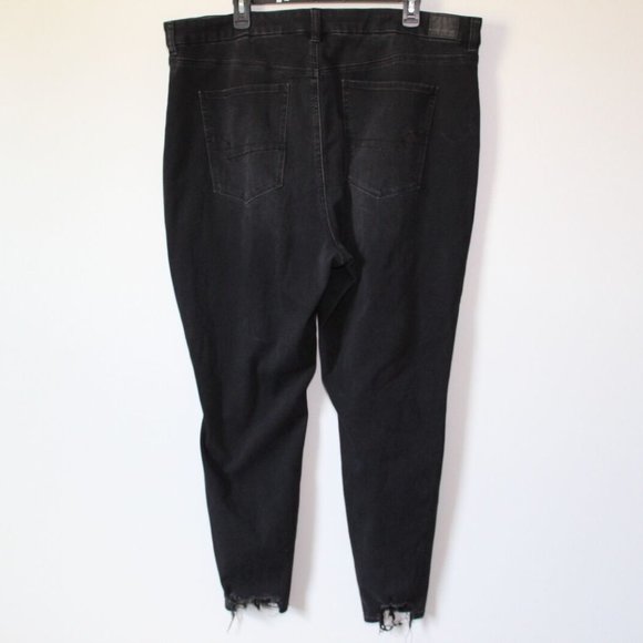 American Eagle Curvy Super Hi Rise Jegging Jeans Distressed Plus Size 24 H13693 - Picture 6 of 11